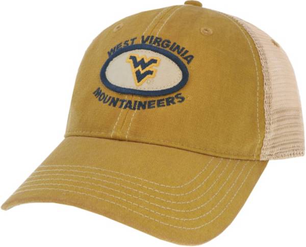 League-Legacy Men's West Virginia Mountaineers Gold Old Favorite Adjustable Trucker Hat