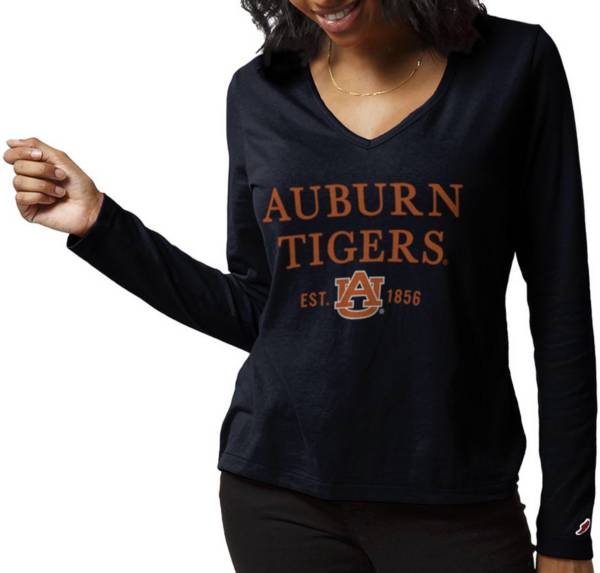 League-Legacy Women's Auburn Tigers Blue ReSpin Long Sleeve T-Shirt