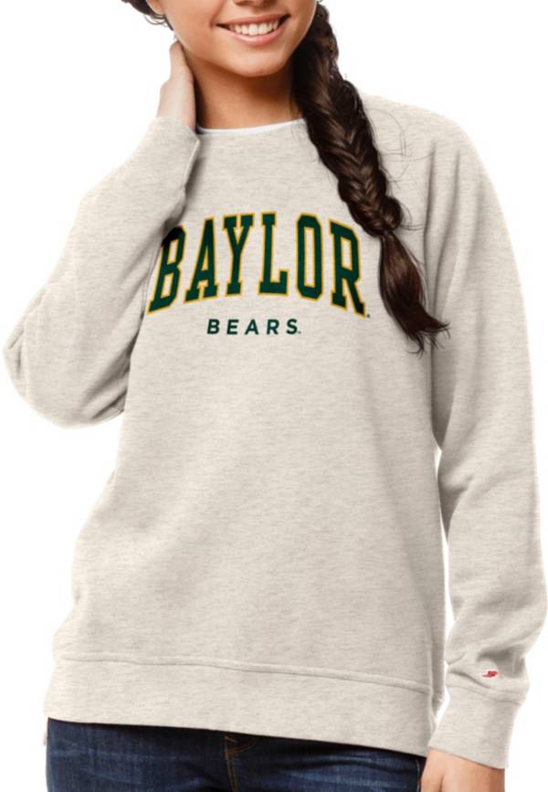 League-Legacy Women's Baylor Bears Oatmeal Academy Crew Sweatshirt