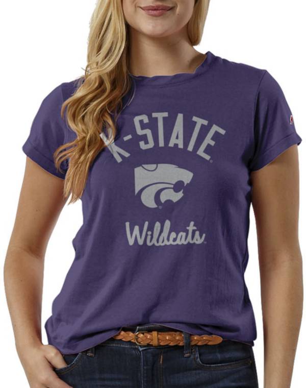 League-Legacy Women's Kansas State Wildcats Purple ReSpin T-Shirt