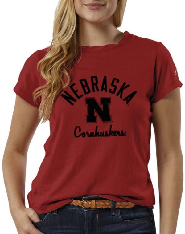 League-Legacy Women's Nebraska Cornhuskers Scarlet ReSpin T-Shirt