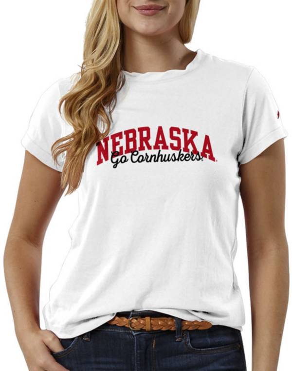 League-Legacy Women's Nebraska Cornhuskers ReSpin White T-Shirt product image