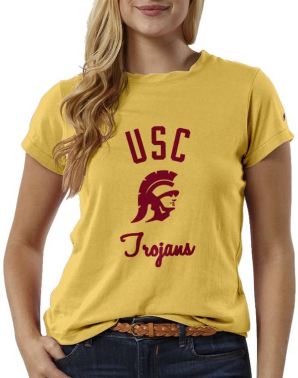 League-Legacy Women's USC Trojans Gold ReSpin T-Shirt