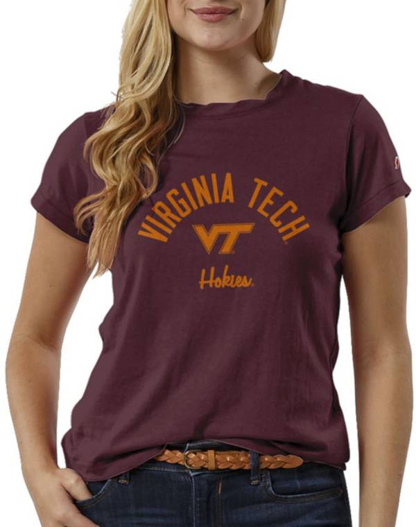 League-Legacy Women's Virginia Tech Hokies Maroon ReSpin T-Shirt