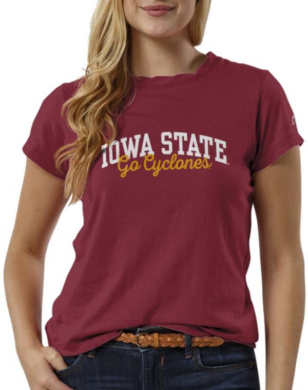 League-Legacy Women's Iowa State Cyclones Cardinal ReSpin T-Shirt