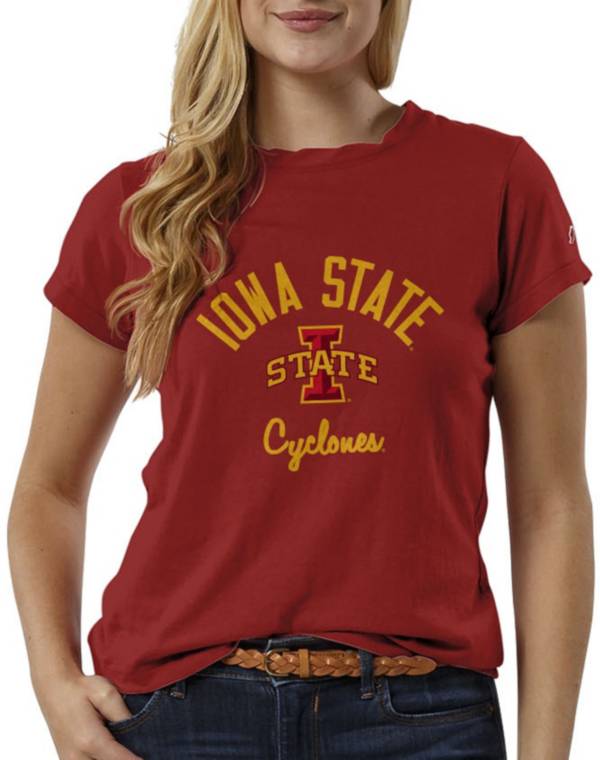 League-Legacy Women's Iowa State Cyclones Cardinal ReSpin T-Shirt