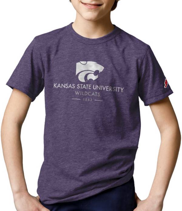 League-Legacy Youth Kansas State Wildcats Purple Tri-Blend Victory Falls T-Shirt