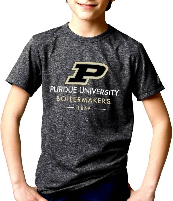 League-Legacy Youth Purdue Boilermakers Grey Tri-Blend Victory Falls T-Shirt