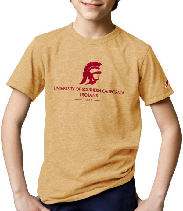 League-Legacy Youth USC Trojans Gold Tri-Blend Victory Falls T-Shirt