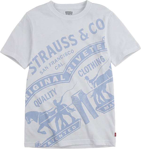 Levi's Boys' Two-Horse Pull Logo Graphic T-Shirt