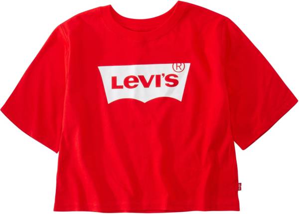 Levi's Girls' Batwing Logo Cropped T-Shirt