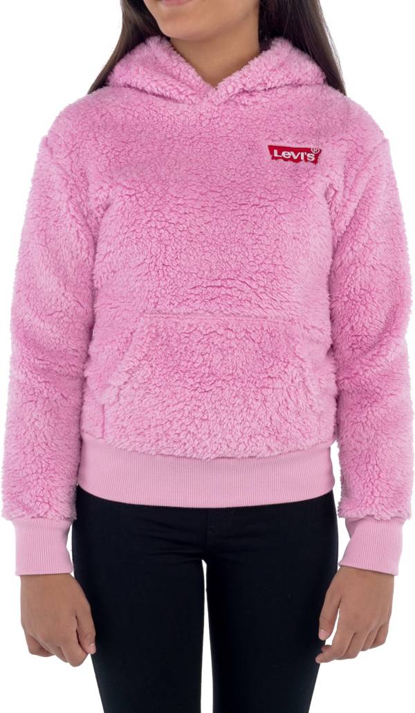 Levi's Girls' Sherpa Fleece Pullover Hoodie