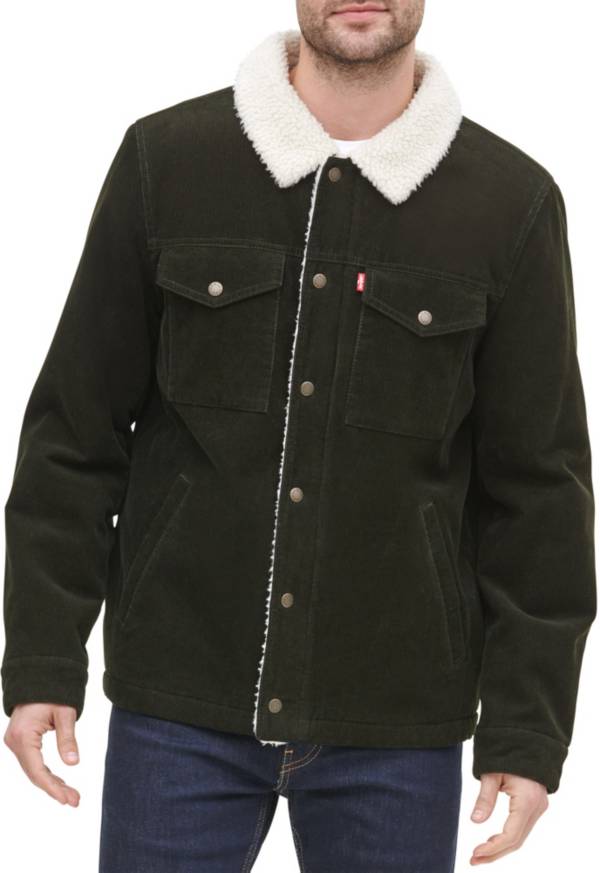 Levi's Men's Sherpa Lined Corduroy Trucker Jacket