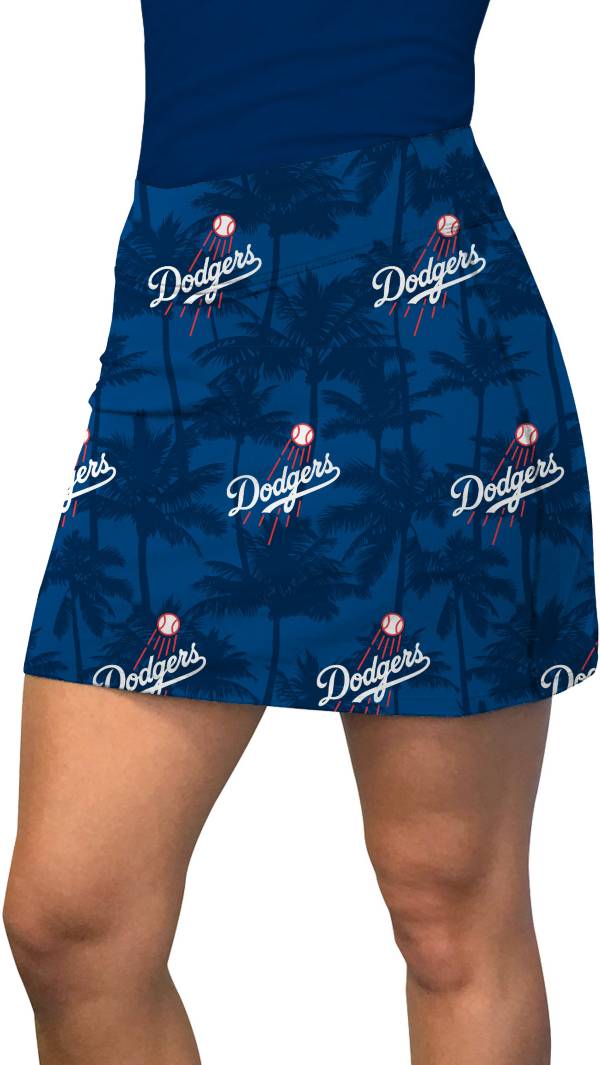 Loudmouth Golf Women's Los Angeles Dodgers Blue Palm Tree Active Golf Skort