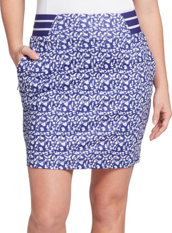 Lady Hagen Women's Magnolia Print High Waist 18.5'' Golf Skort