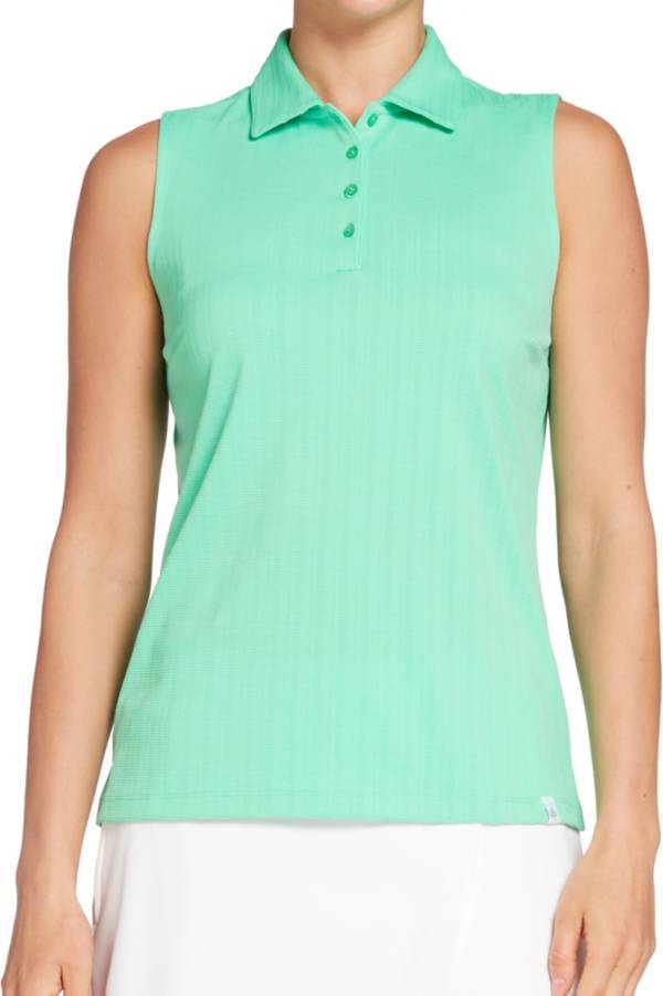 Lady Hagen Women's Texture Sleeveless Golf Polo