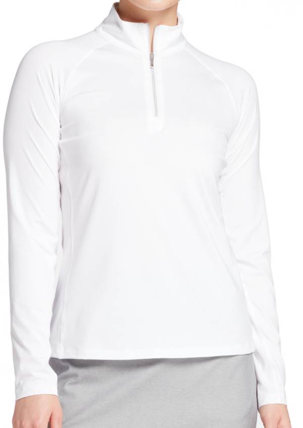 Lady Hagen Women's Solid UV 1/4 Zip Golf Pullover