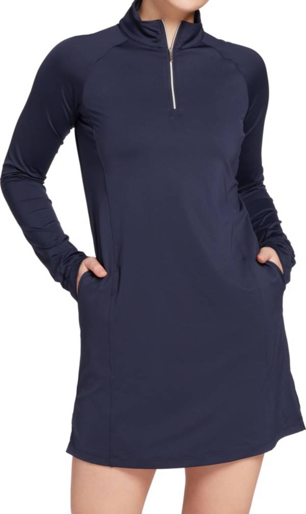 Lady Hagen Women's Solid UV Long Sleeve Golf Dress