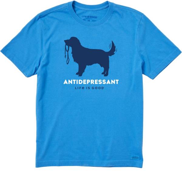 Life is Good Men's Canine Antidepressant Crusher T-Shirt