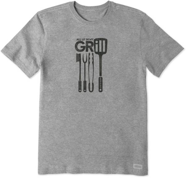 Life is Good Men's All Up In My Grill Crusher T-Shirt