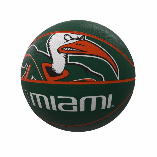 Miami Hurricanes Mascot Rubber Basketball
