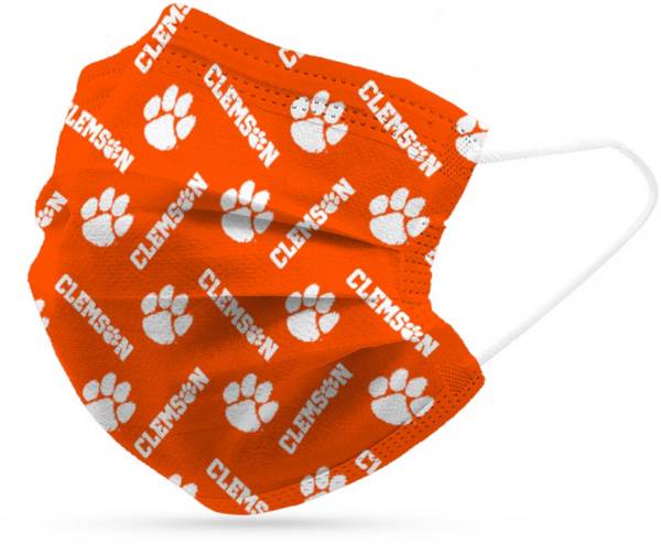 Adult Clemson Tigers 6-Pack Disposable Face Coverings