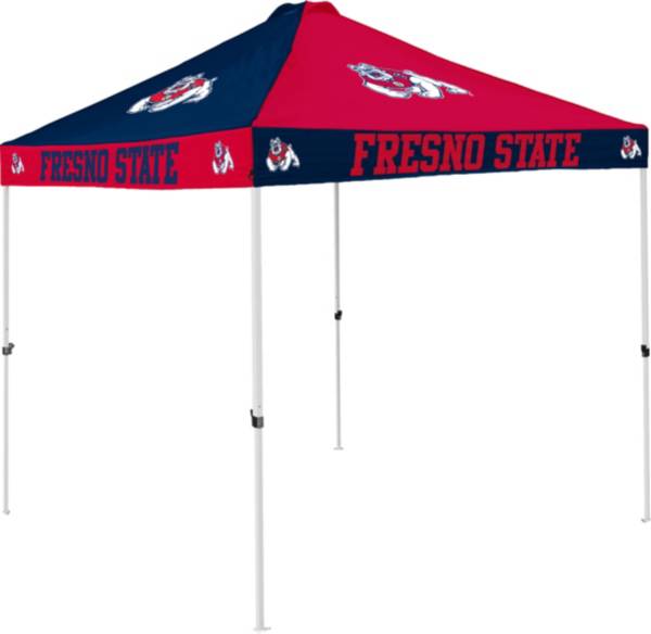 Logo Fresno State Bulldogs Checkerboard Canopy