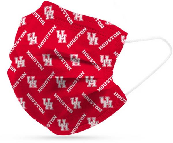 Adult Houston Cougars 6-Pack Disposable Face Coverings