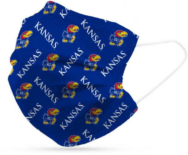 Adult Kansas Jayhawks 6-Pack Disposable Face Coverings