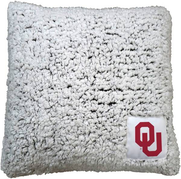 Logo Oklahoma Sooners Frosty Throw Pillow