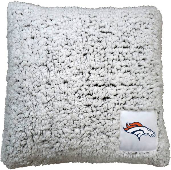 Logo Denver Broncos Frosty Throw Pillow