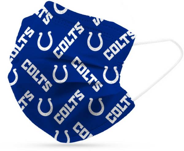 Adult Indianapolis Colts 6-Pack Disposable Face Coverings