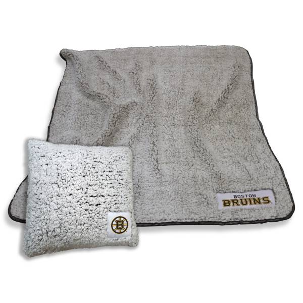 Logo Boston Bruins Frosty Blanket And Pillow Bundle