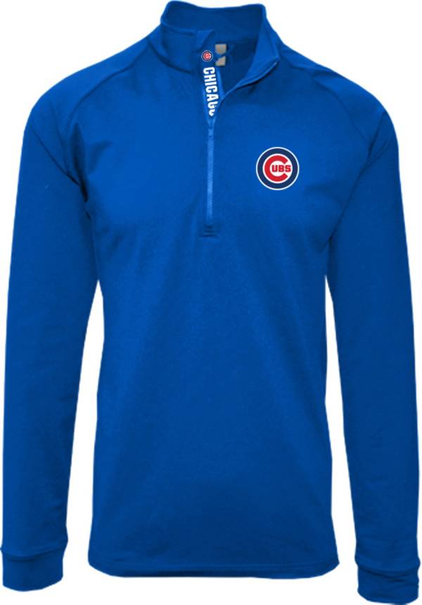 Levelwear Men's Chicago Cubs Blue Calibre Icon Quarter-Zip Shirt