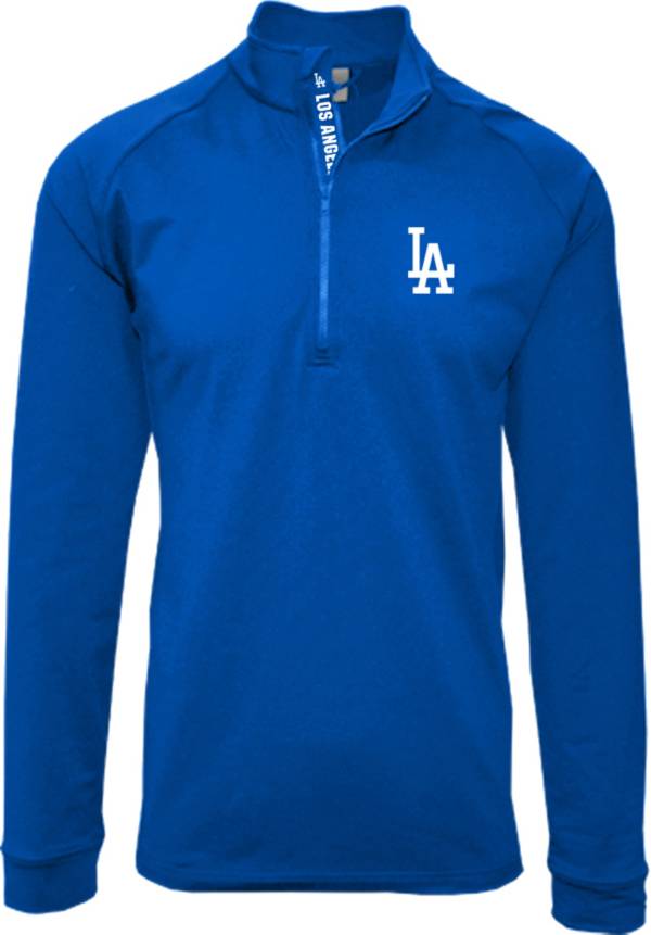 Levelwear Men's Los Angeles Dodgers Blue Calibre Icon Quarter-Zip Shirt