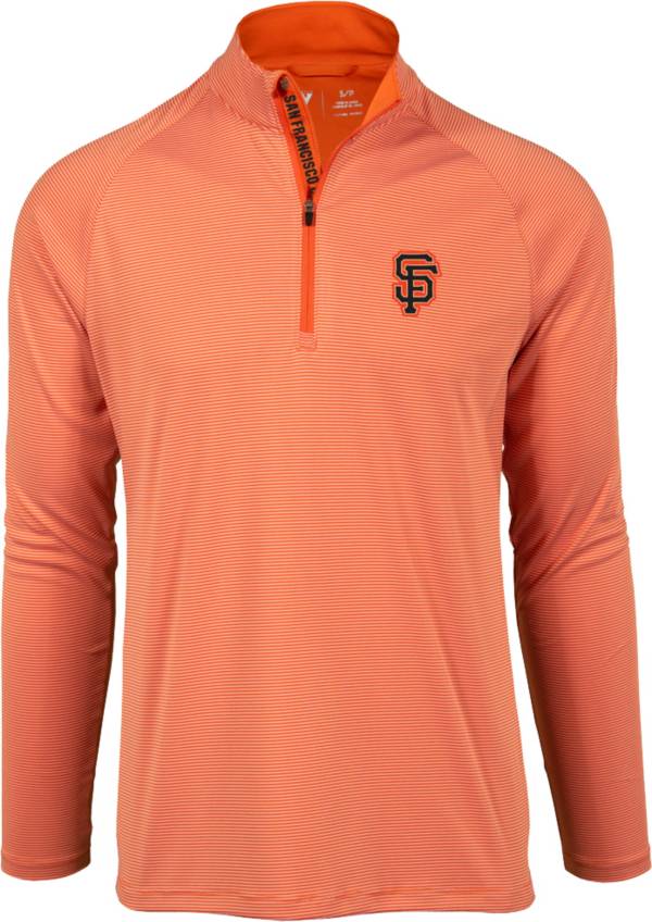 Levelwear Men's San Francisco Giants Orange Orion Quarter-Zip Shirt