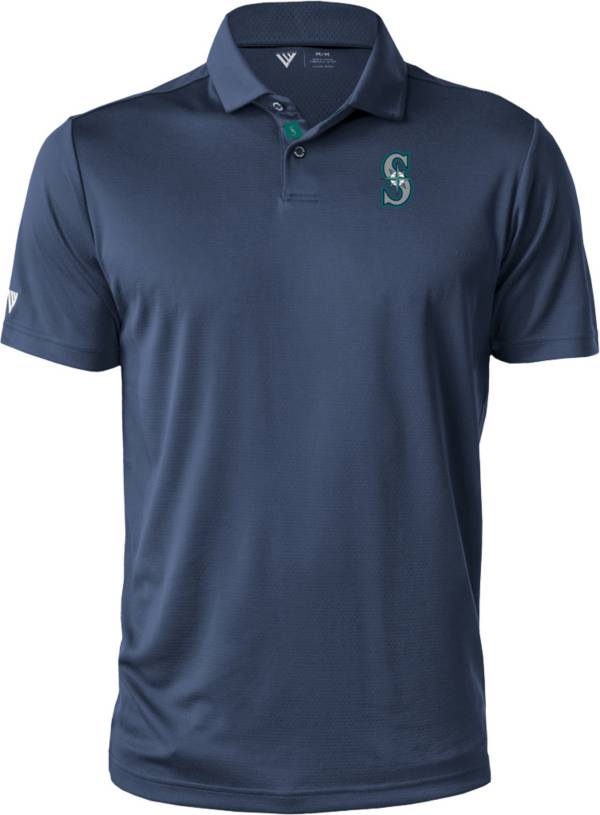 Levelwear Men's Seattle Mariners Navy Duval Polo