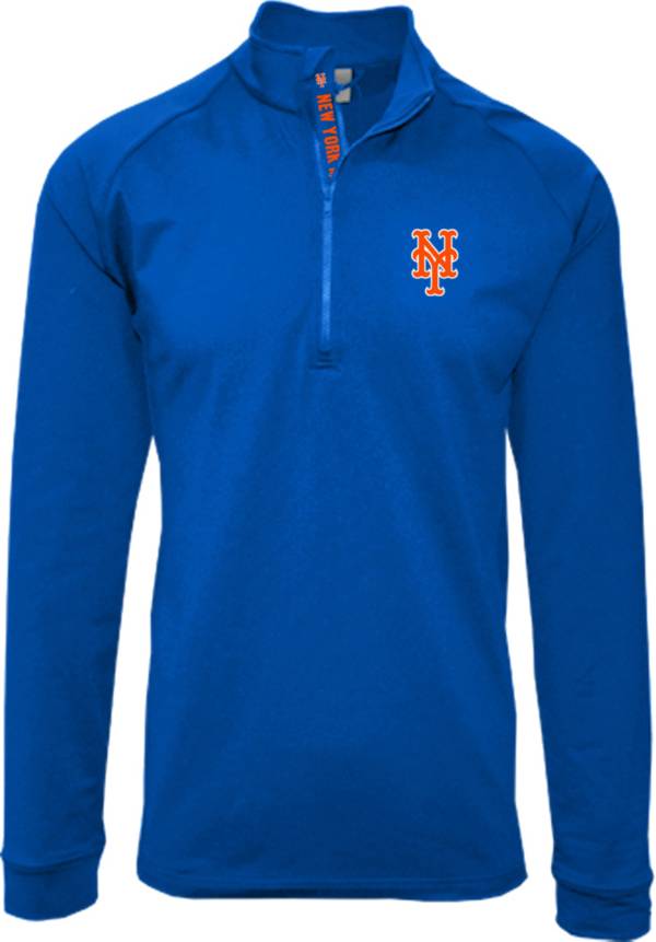 Levelwear Men's New York Mets Blue Calibre Icon Quarter-Zip Shirt