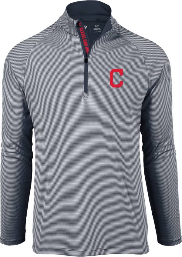 Levelwear Men's Cleveland Indians Navy Orion Quarter-Zip Shirt