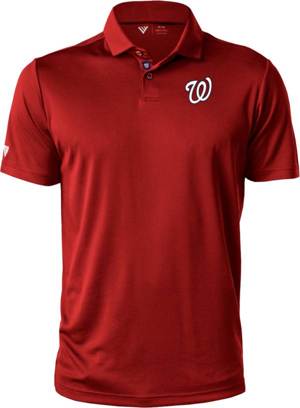 Levelwear Men's Washington Nationals Red Duval Polo