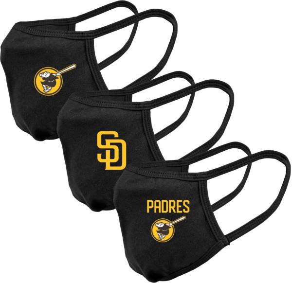 Levelwear Adult San Diego Padres 3-Pack Face Coverings