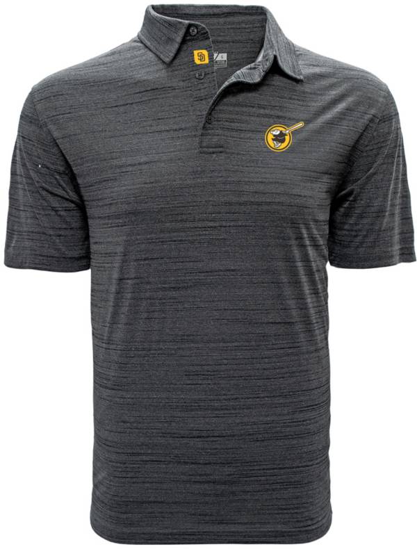 Levelwear Men's San Diego Padres Grey Sway Polo