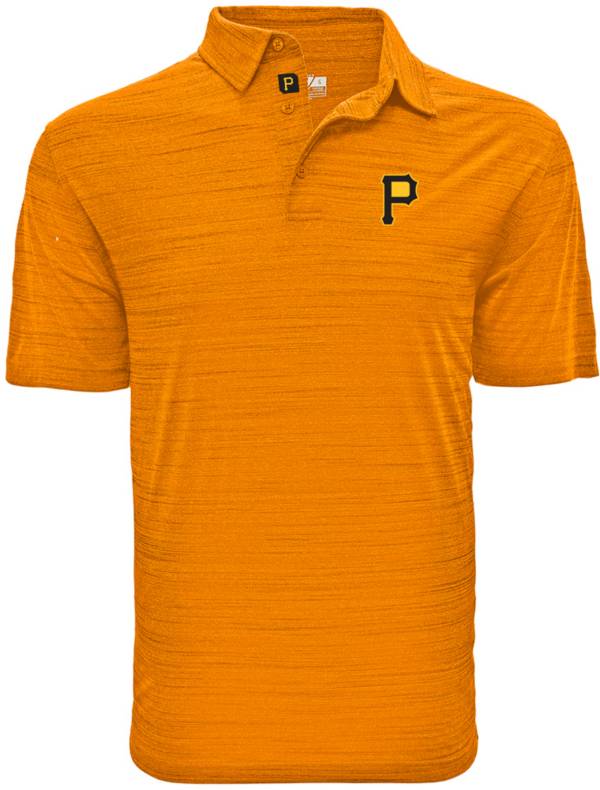 Levelwear Men's Pittsburgh Pirates Yellow Sway Polo