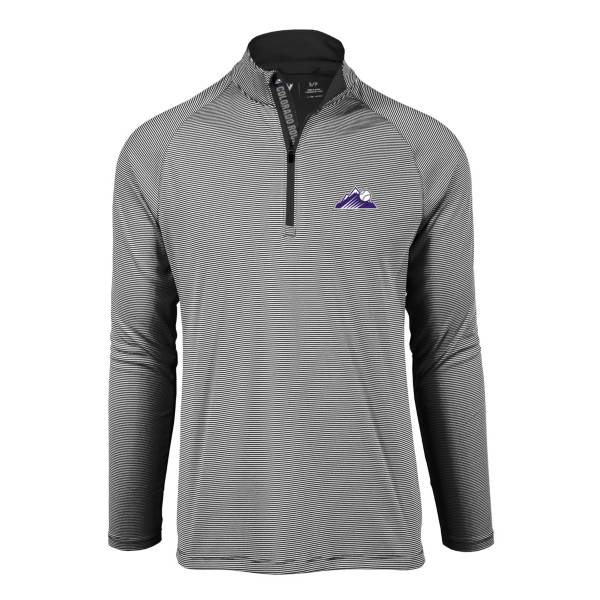 Levelwear Men's Colorado Rockies Black Orion Quarter-Zip Shirt