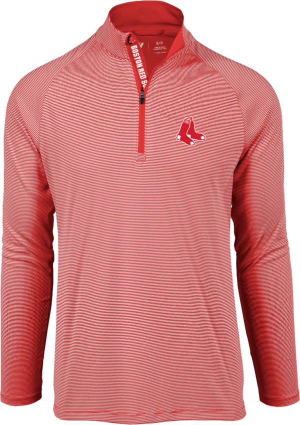 Levelwear Men's Boston Red Sox Red Orion Quarter-Zip Shirt