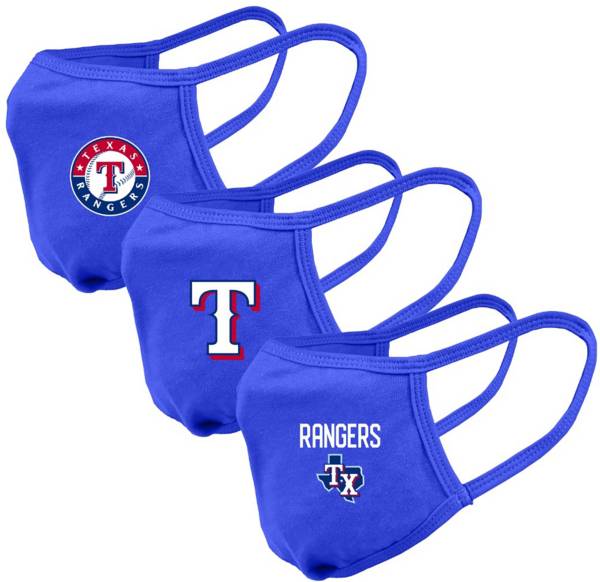 Levelwear Adult Texas Rangers 3-Pack Face Coverings