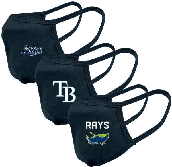 Levelwear Adult Tampa Bay Rays 3-Pack Face Coverings