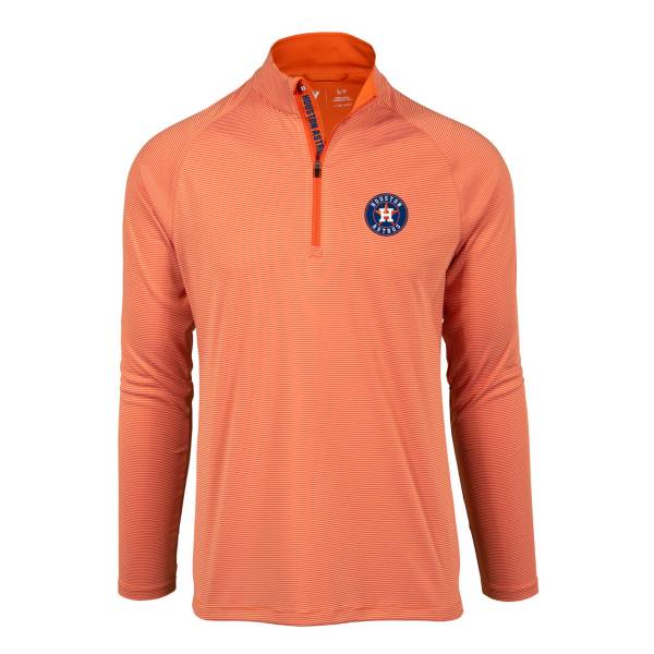 Levelwear Men's Houston Astros Orange Orion Quarter-Zip Shirt