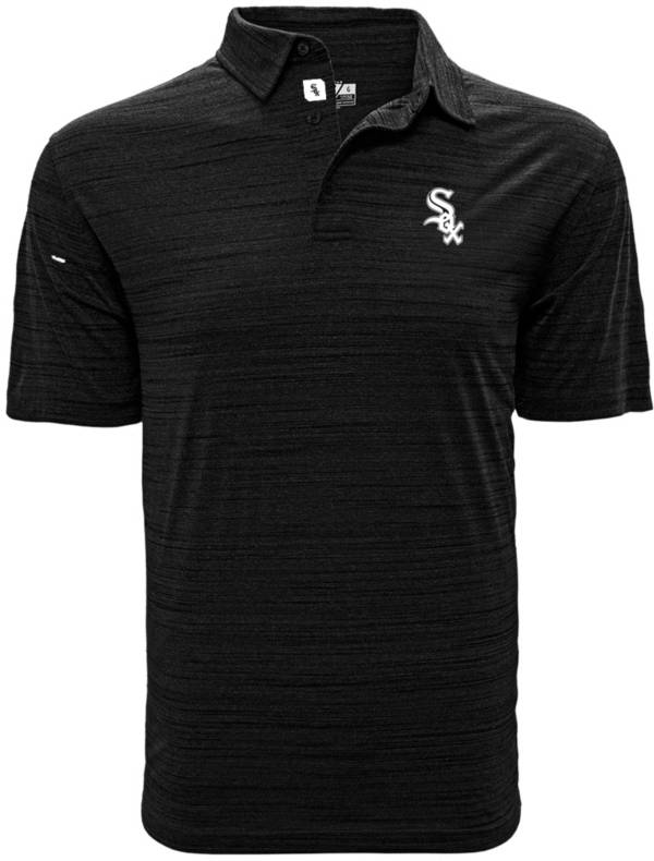 Levelwear Men's Chicago White Sox Black Sway Polo