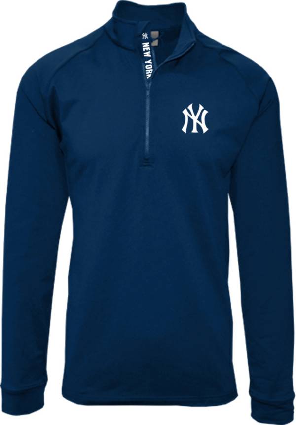 Levelwear Men's New York Yankees Navy Calibre Icon Quarter-Zip Shirt product image